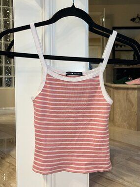 Brandy Melville Pink Striped Tank